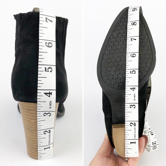 Qupid Black Ankle Pointed Toe Boot, 6 - Picture 8 of 8